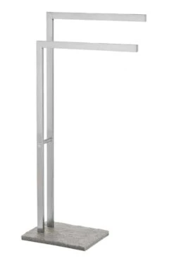 Wenko Edelstahl Handtuchständer Granit