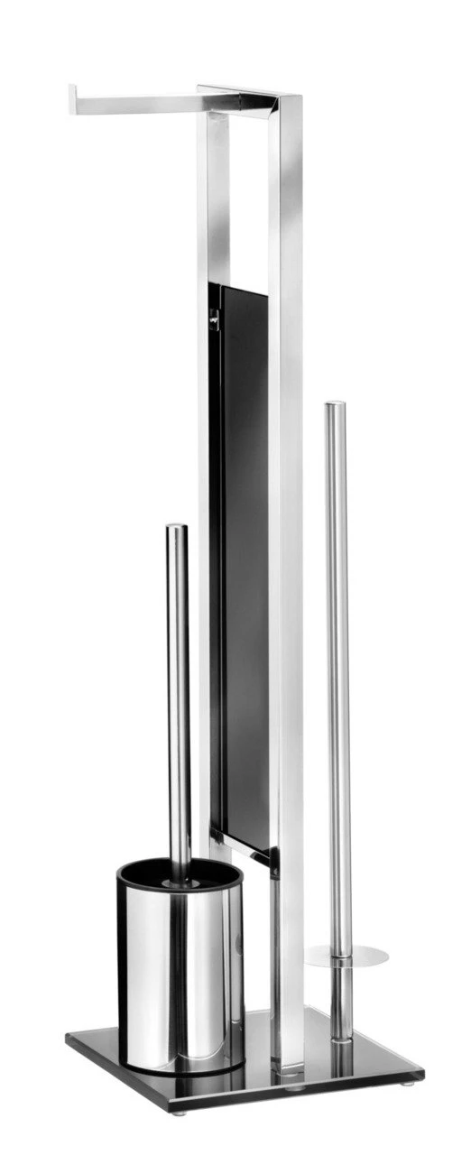 Wenko Edelstahl Stand WC-Garnitur RIVALTA 4 Wenko Edelstahl Stand WC-Garnitur RIVALTA – Bild 2