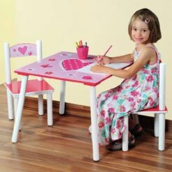 Kesper Kindertisch Mit 2 Stühlen Herz 5 Kesper Kindertisch Mit 2 Stühlen Herz -Ambia GARDEN Shop 1223650 001