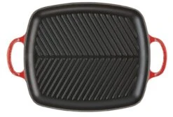 LE CREUSET Grillplatte 30x27 Kirschrot