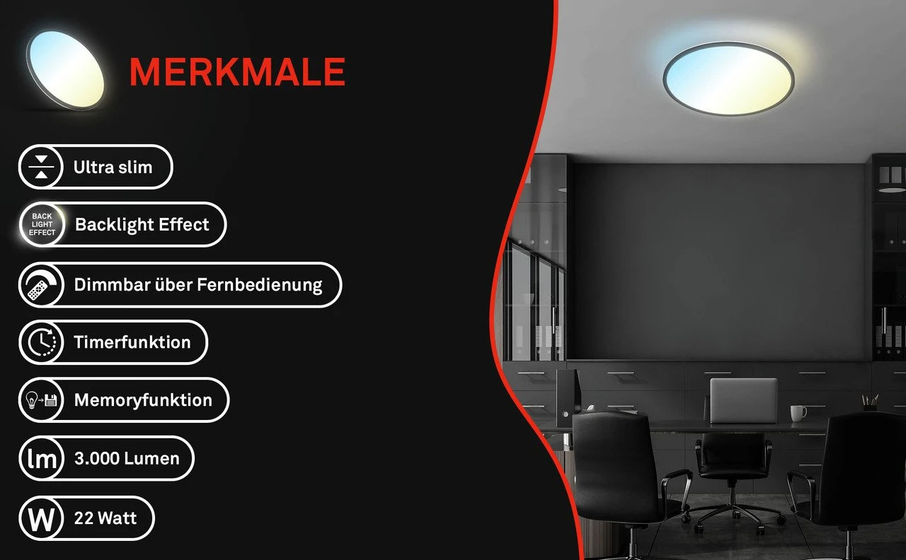 Briloner LED-Deckenleuchte B-SMART 8 Briloner LED-Deckenleuchte B-SMART – Bild 6